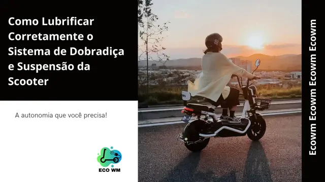 Como Lubrificar Corretamente o Sistema de Dobradiça e Suspensão da Scooter