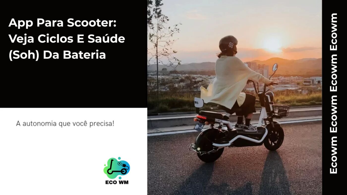 App para scooter: veja ciclos e saúde (SOH) da bateria
